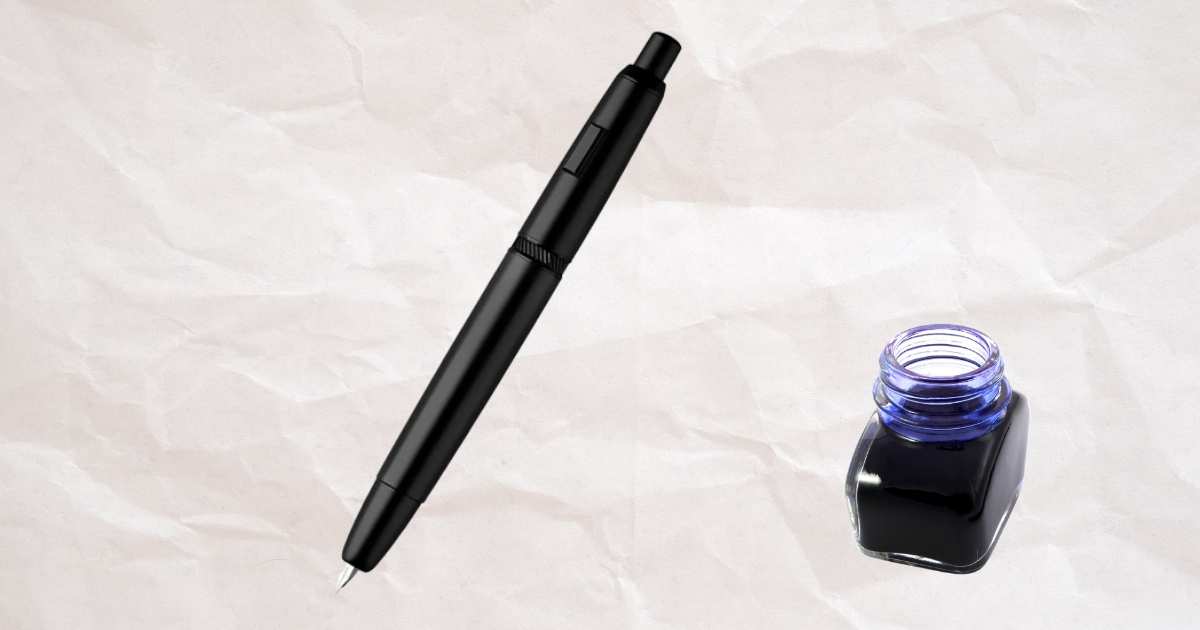 Stylo Plume Rétractable – Encre Effaçable Bleue Et Noire, 0,38 Mm, Avec 5 Cartouches Rechargeables